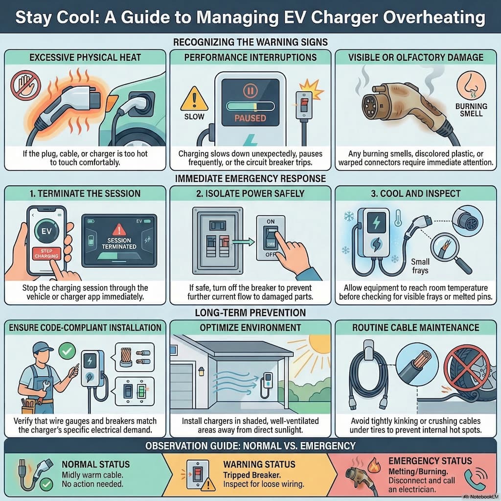 overheating EV churching
